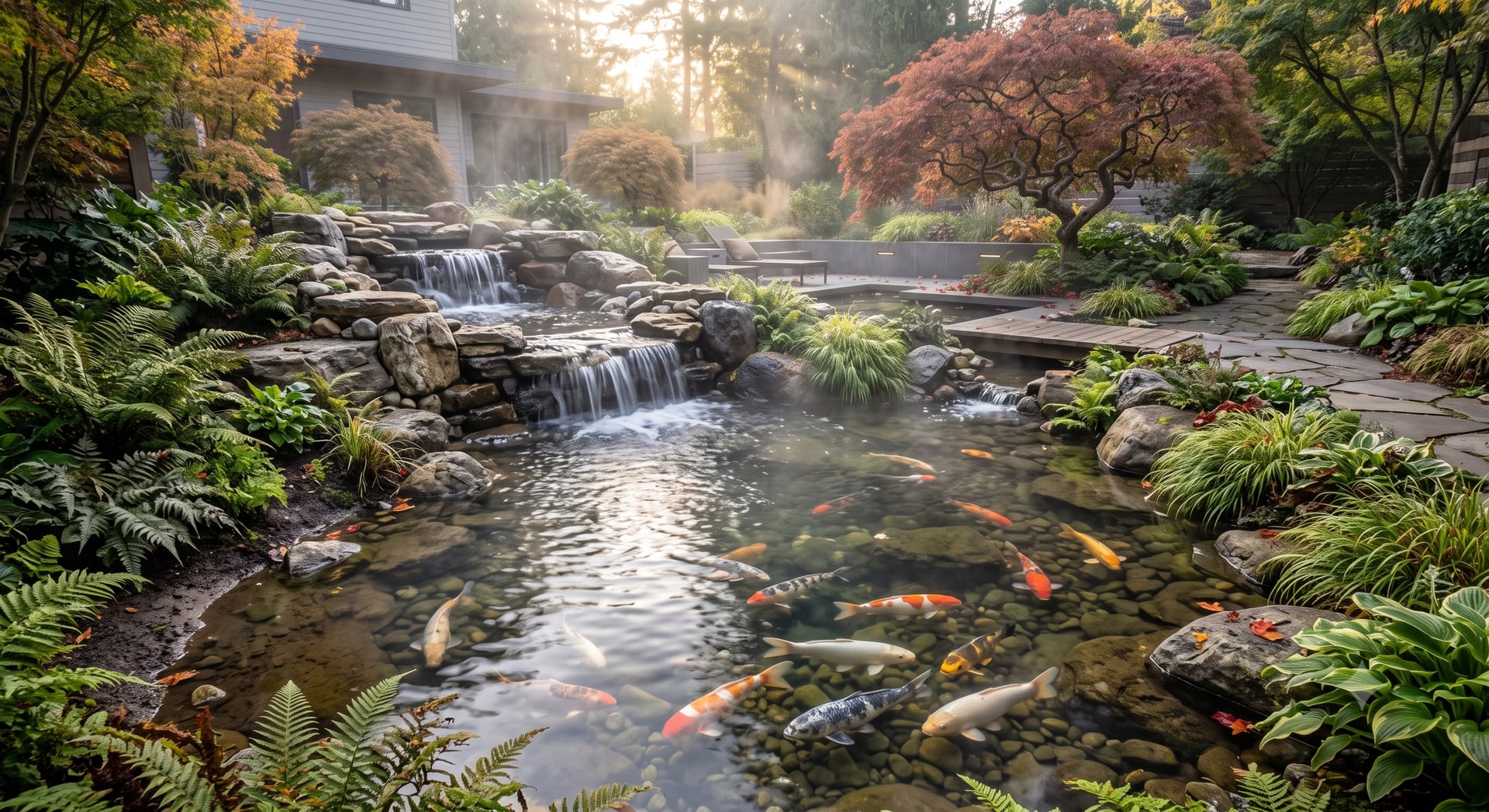 Aqualus Koi Fish Ponds for Residential Communities in Hyderabad project